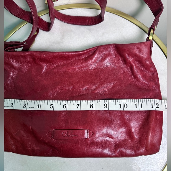 Cole Haan Vintage/Retro Red Crossbody/Shoulder Zig Zag Zipper Purse/Handbag - Picture 4 of 7